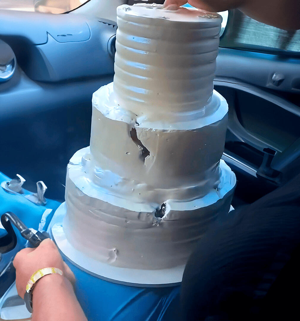 Crema inestable que se derrite con el calor.